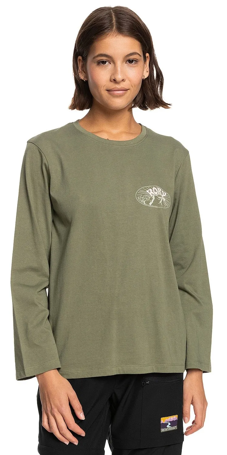 camisa Roxy I Am A Rider LS - TPC0/Deep Lichen Green - women´s