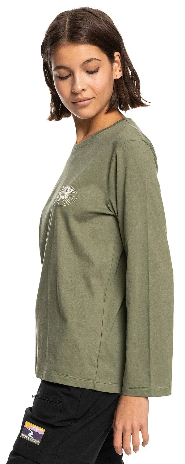 camisa Roxy I Am A Rider LS - TPC0/Deep Lichen Green - women´s