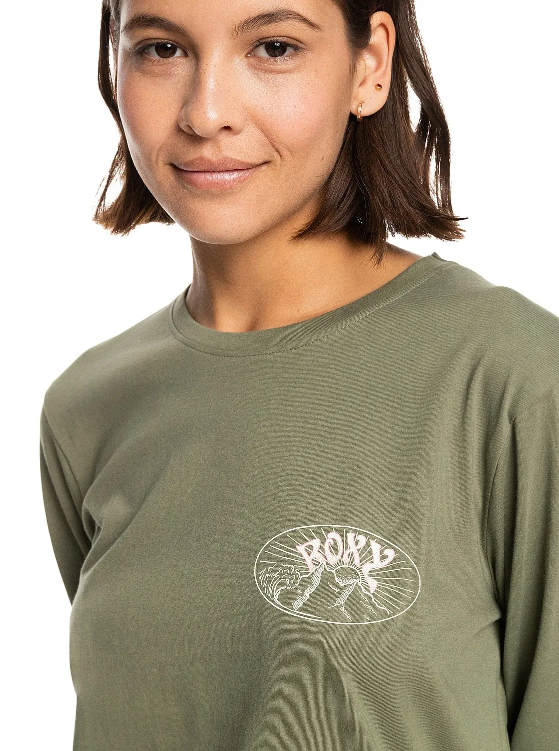 camisa Roxy I Am A Rider LS - TPC0/Deep Lichen Green - women´s