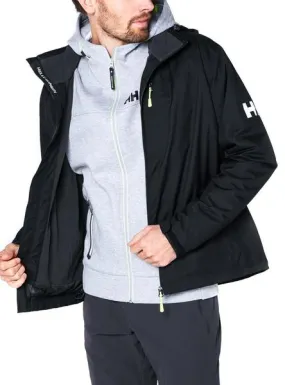 cazadora helly hansen crew midlayer hooded negro