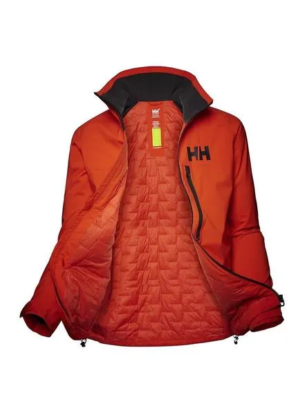 cazadora helly hansen racing midlayer naranja 