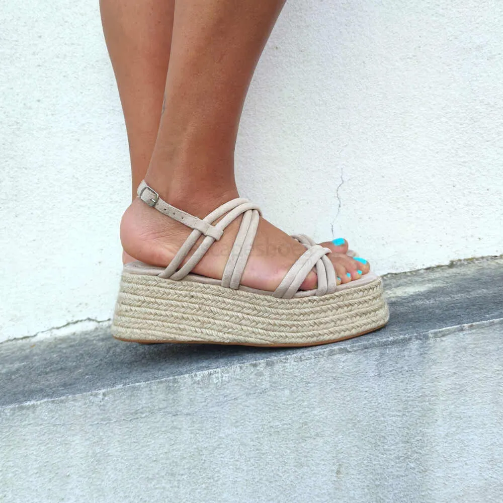 Sandalias CORINA Cunha Natural M2387