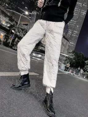 Snow Ski Pants, Cotton Down Pant Winter Streetwear