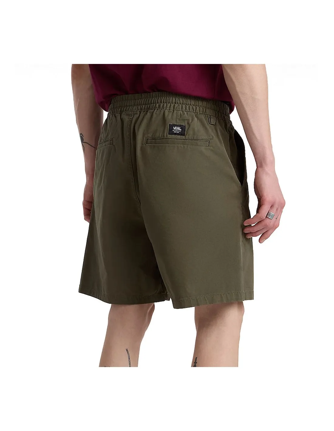 VANS MN RANGE RELAXED ELASTIC SHORT GRAPE LEAF