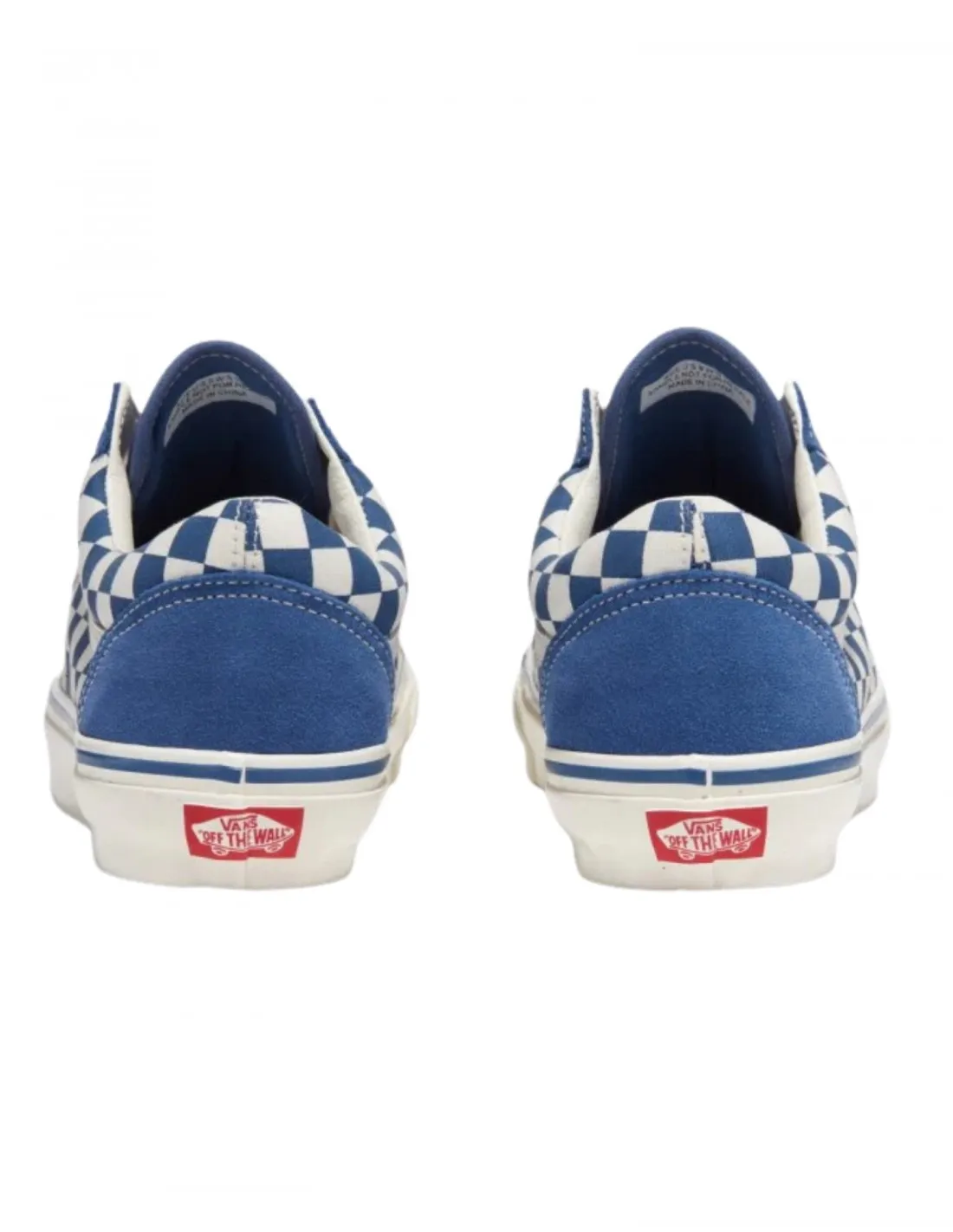 Vans Old Skool 36 Checkerboard- Azul Medio - Chaussures de skateboard