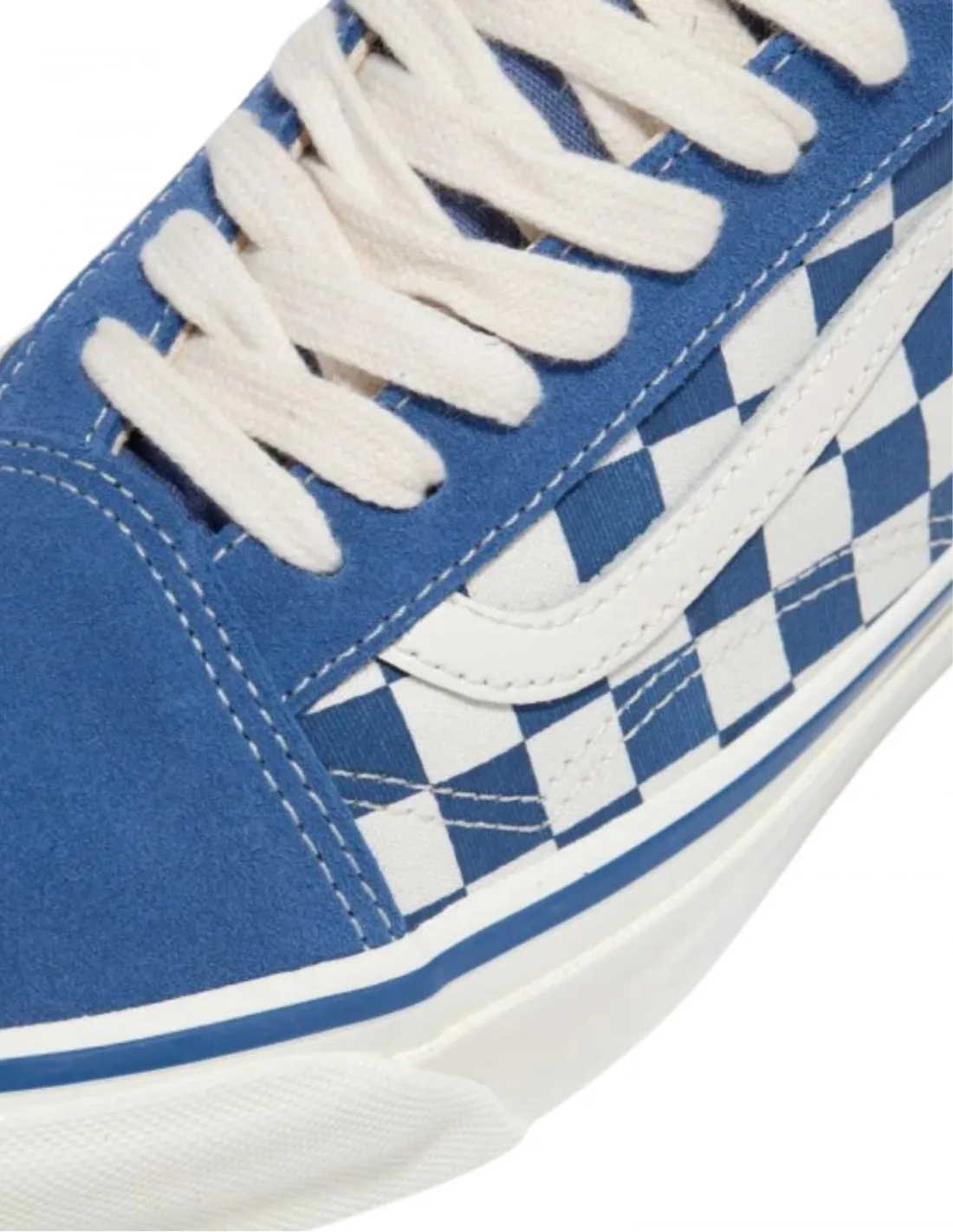 Vans Old Skool 36 Checkerboard- Azul Medio - Chaussures de skateboard