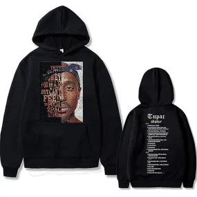 Youth Rock Rapper Tupac 2pac Hip Hop Men Women Couple Fashion Hoodies Casual Pullover Male Trend Streetwear Vintage Sweatshirts