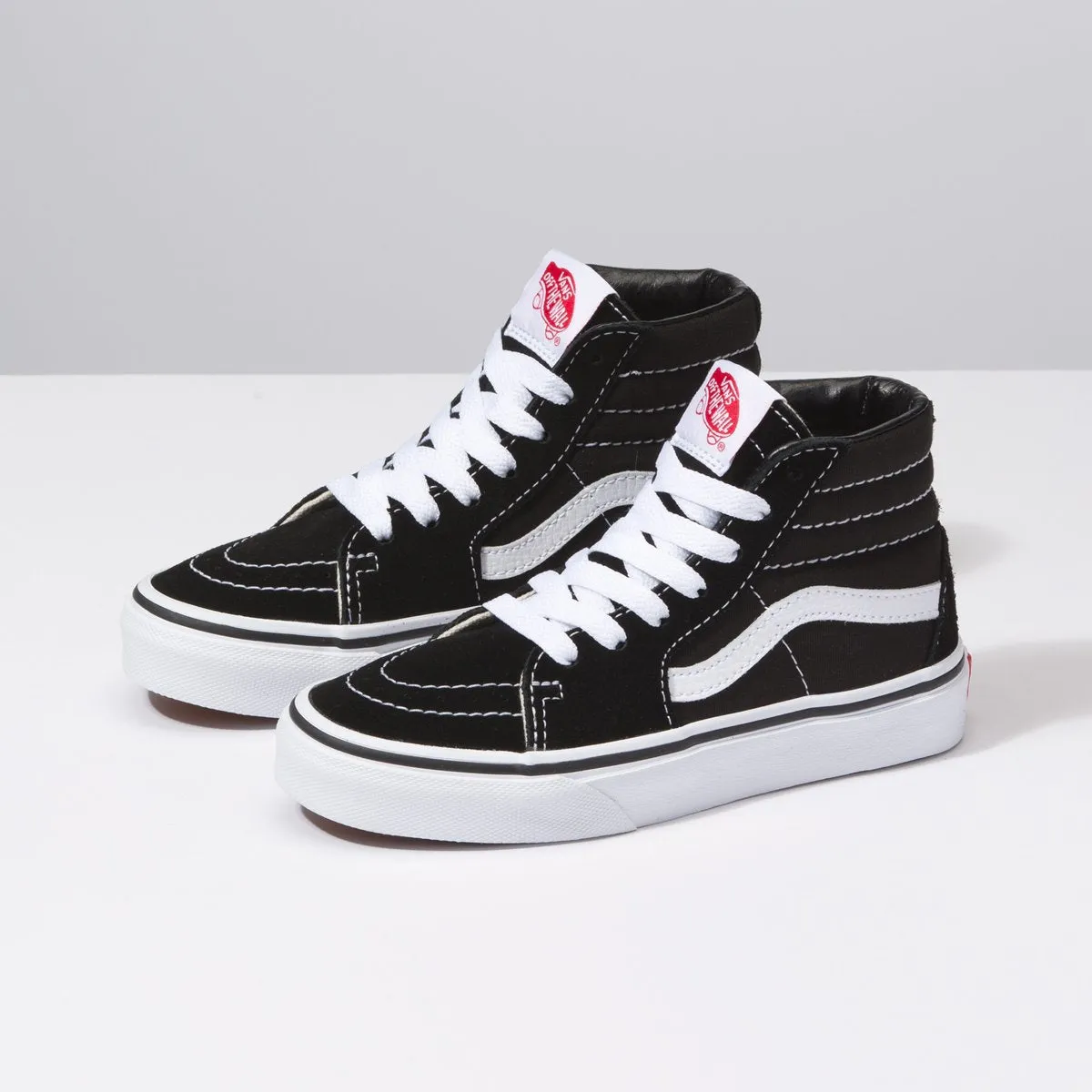 Zapatillas Vans de Ninos Sk8-Hi - Black/True White